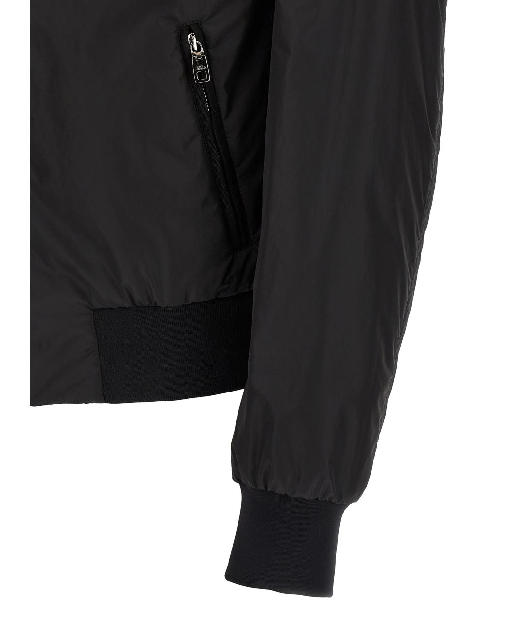 DOLCE&GABBANA Черная полиамидовая куртка, фото 4