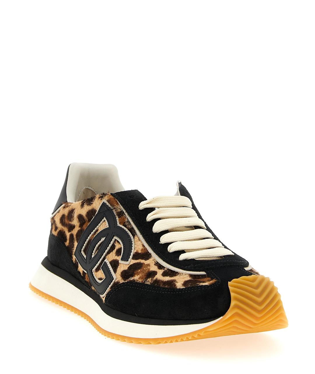 DOLCE&GABBANA Мульти кожаные кроссовки, фото 2