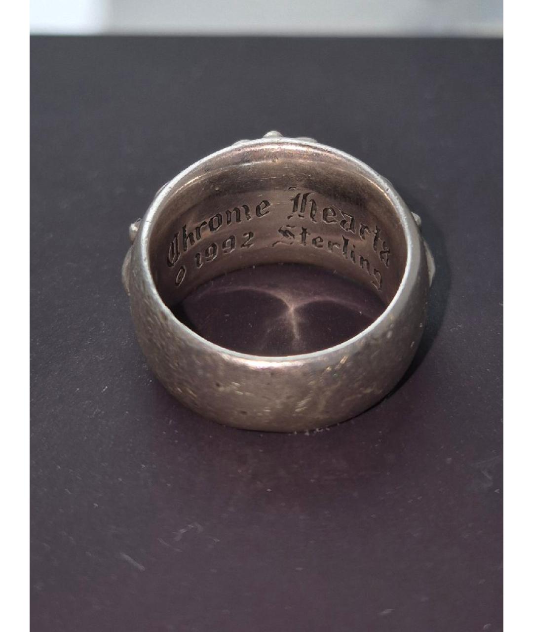 CHROME HEARTS Серебряное серебряное кольцо, фото 3