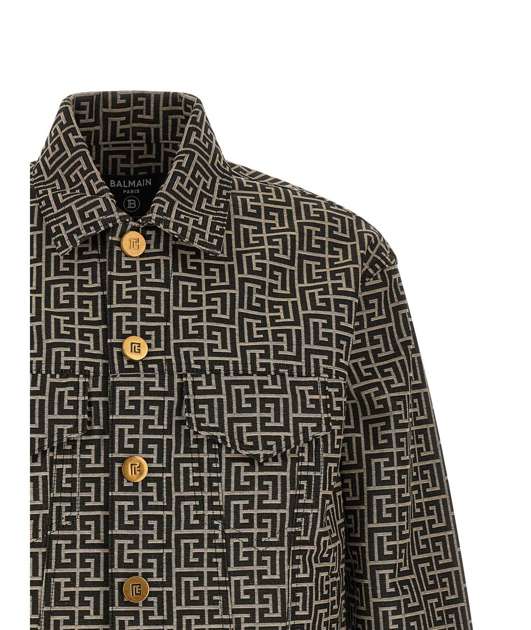 BALMAIN Черная полиэстеровая куртка, фото 3