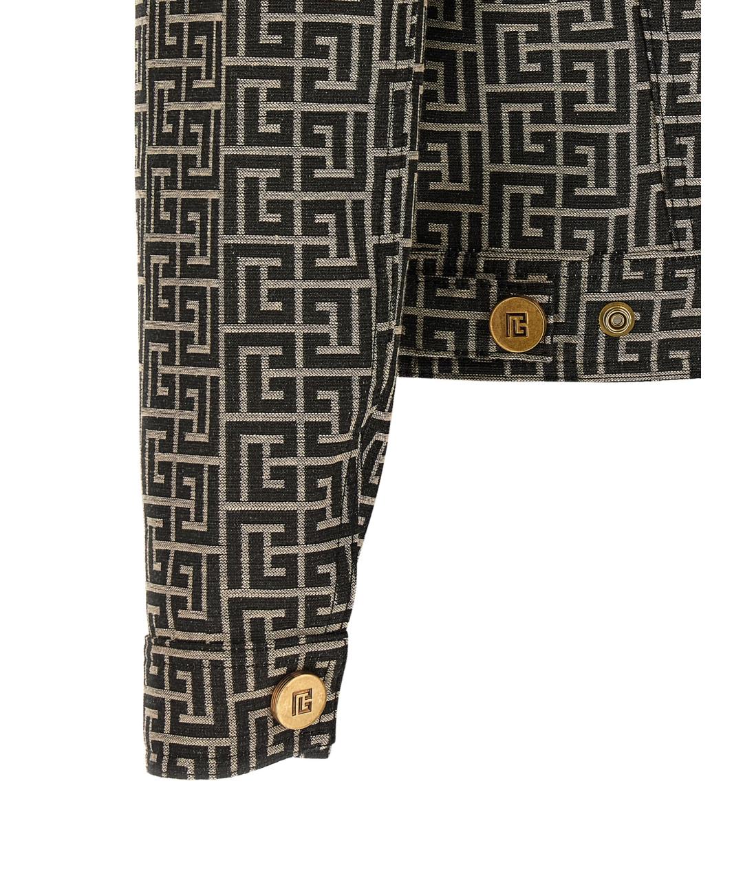 BALMAIN Черная полиэстеровая куртка, фото 4