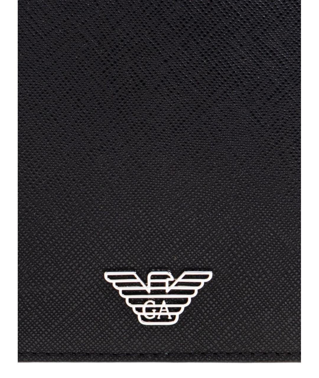 EMPORIO ARMANI Черный кошелек, фото 5