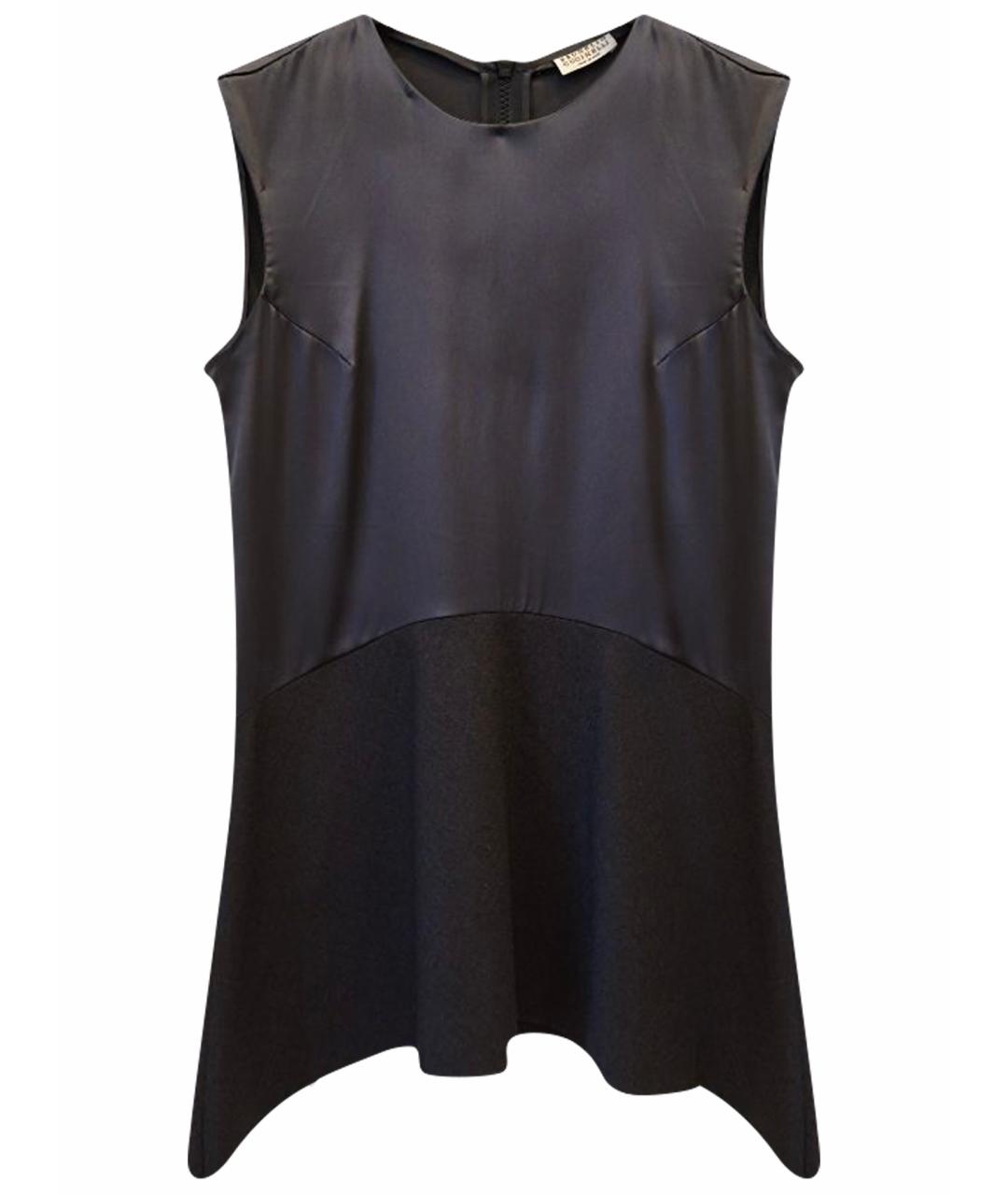 BRUNELLO CUCINELLI Антрацитовая шелковая блузы, фото 1