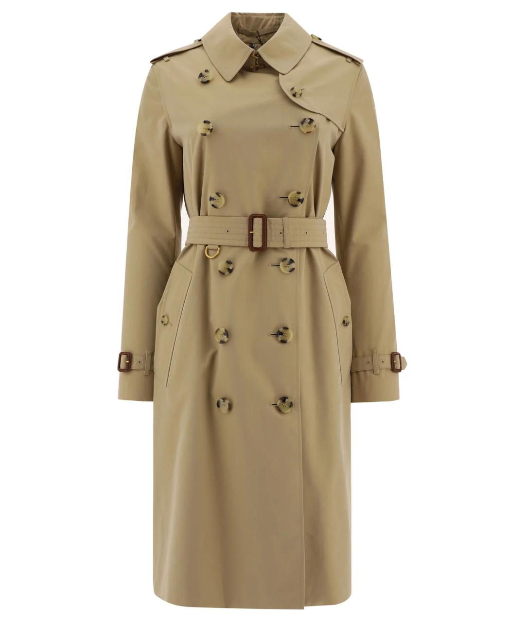BURBERRY Бежевый хлопковый тренч/плащ, фото 1
