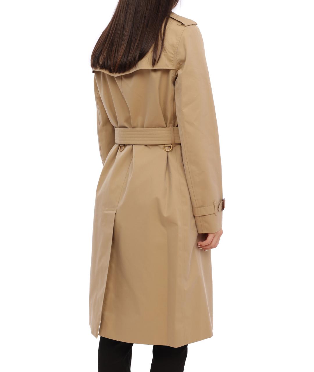 BURBERRY Бежевый хлопковый тренч/плащ, фото 8
