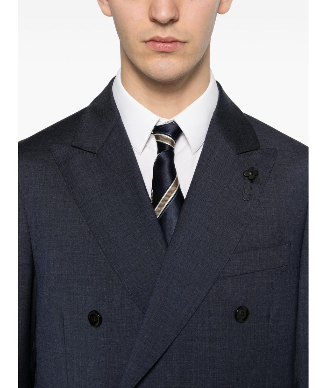 LARDINI Синий классический костюм, фото 4