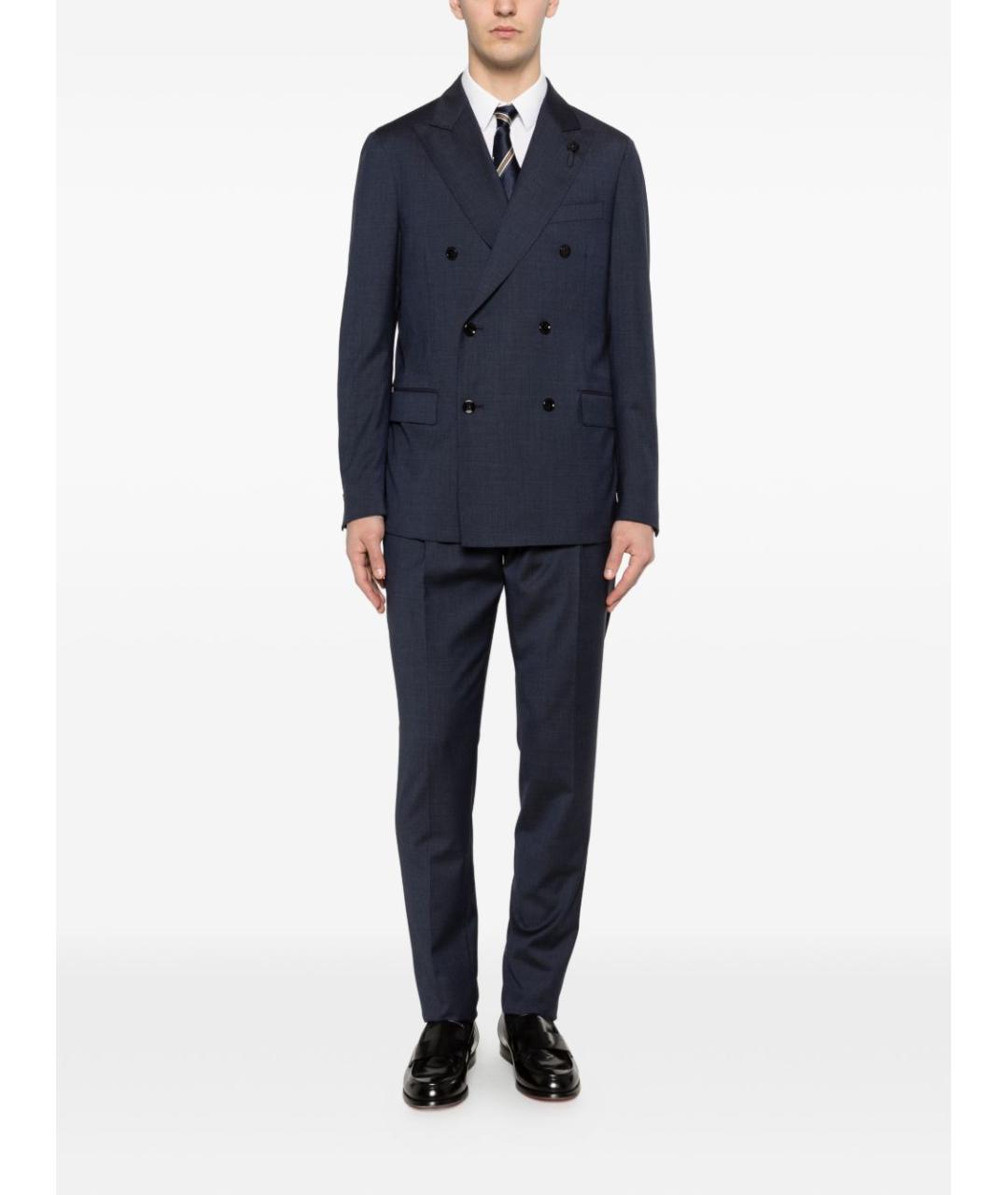 LARDINI Синий классический костюм, фото 5