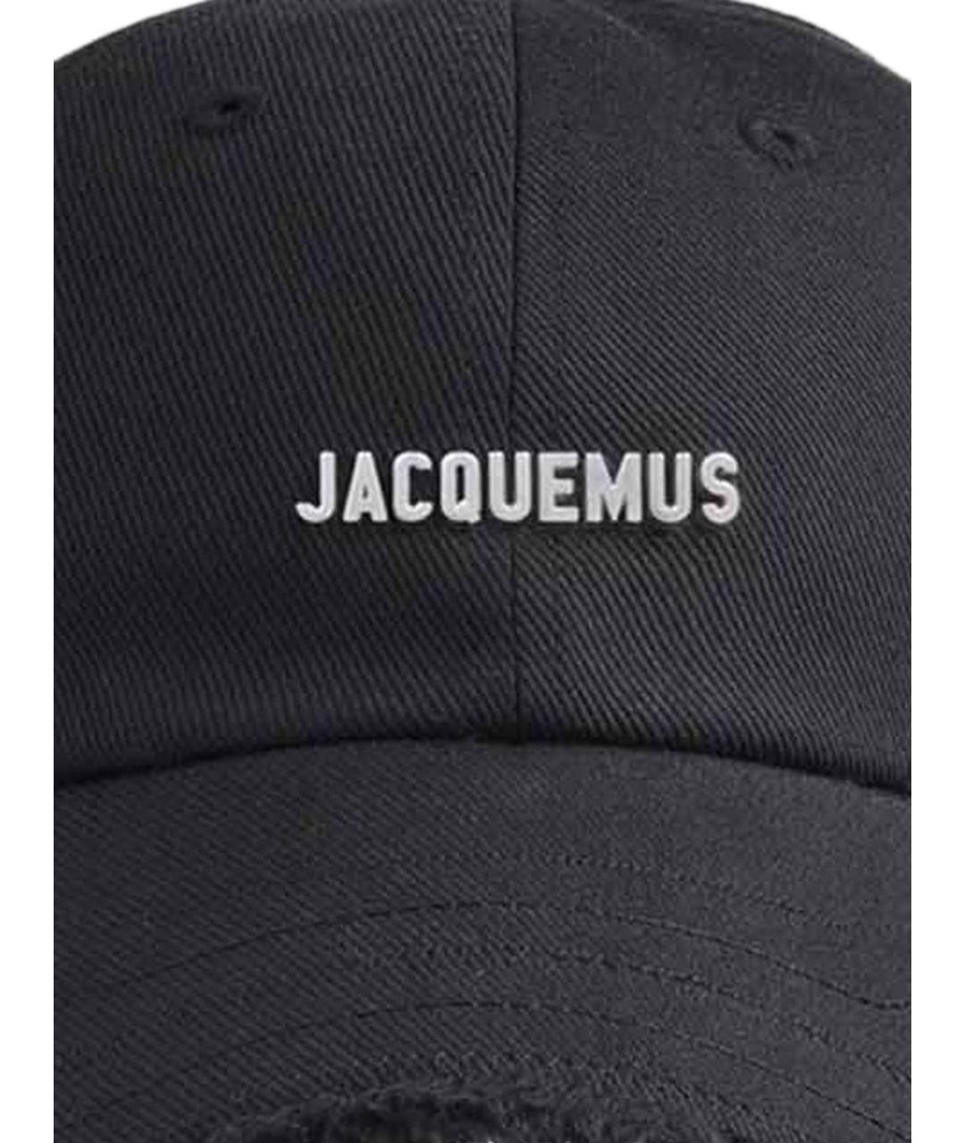 JACQUEMUS Черная хлопковая кепка/бейсболка, фото 2