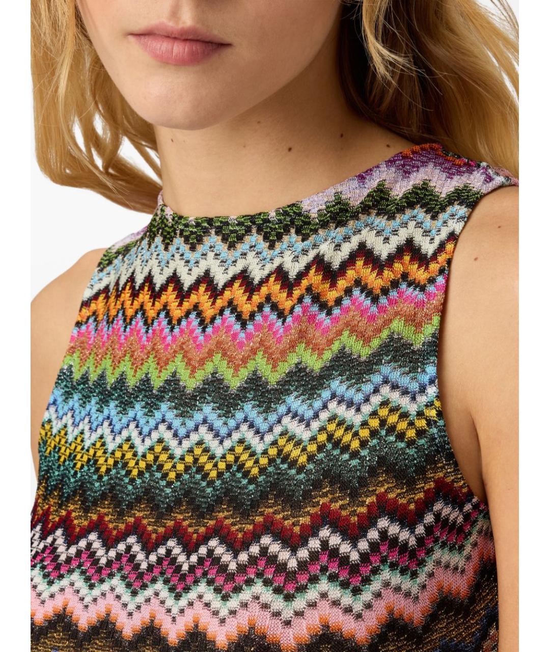 MISSONI Мульти вискозное платье, фото 2