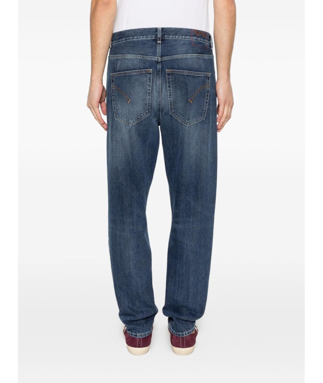 DONDUP Синие хлопковые прямые джинсы, фото 5