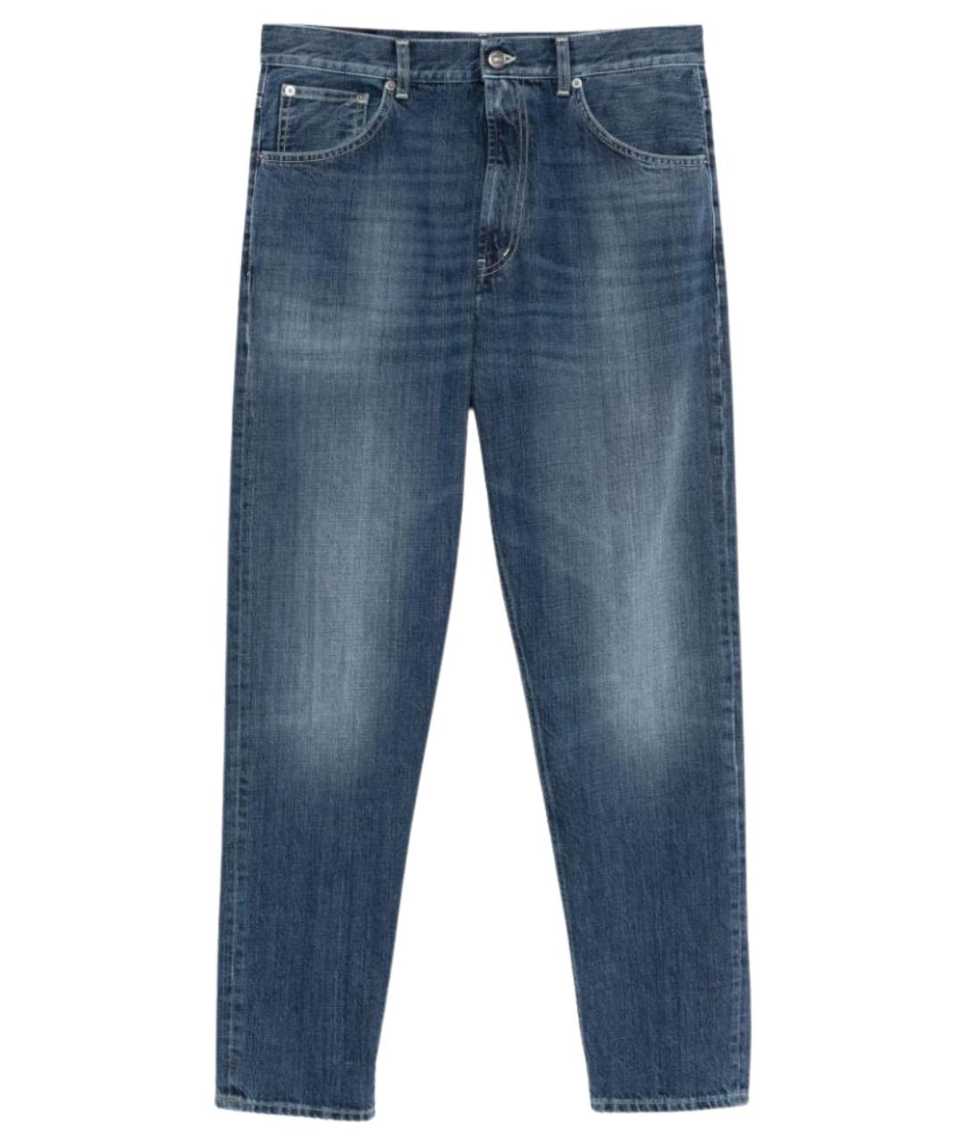 DONDUP Синие хлопковые прямые джинсы, фото 1