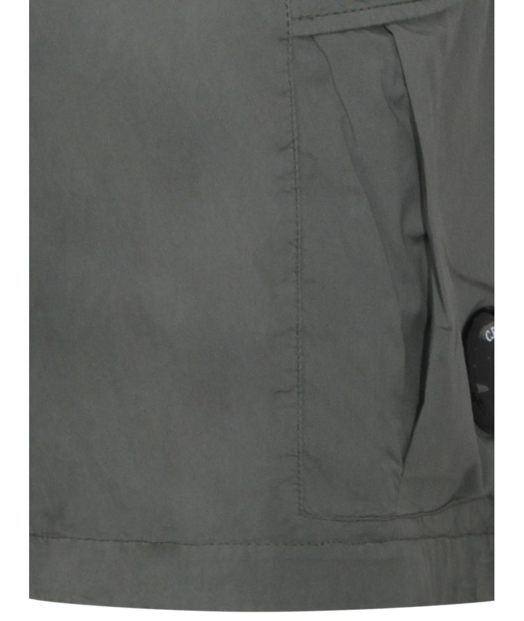 CP COMPANY Серые хлопковые шорты, фото 4
