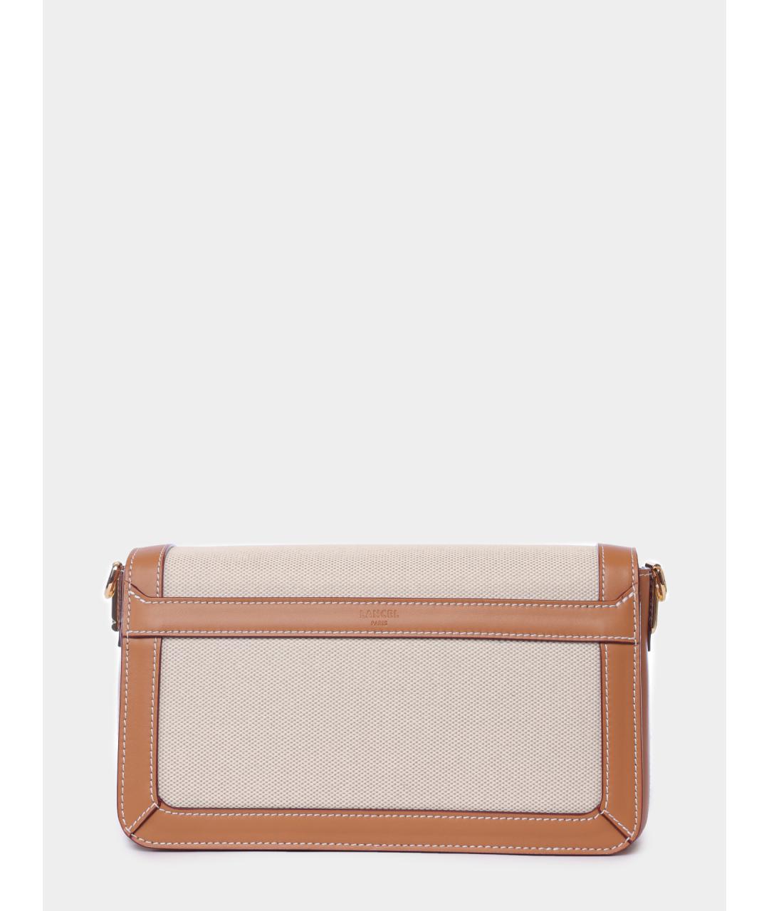 LANCEL Бежевая сумка через плечо, фото 5
