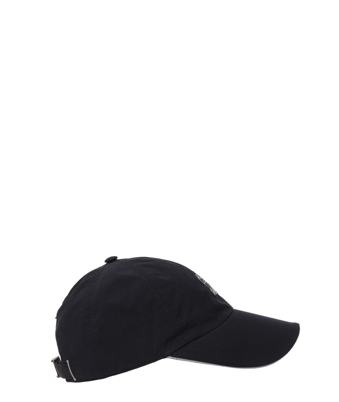 BRUNELLO CUCINELLI Темно-синяя синтетическая кепка/бейсболка, фото 3