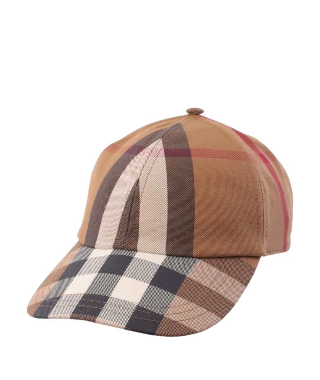 BURBERRY Бежевая хлопковая кепка, фото 1