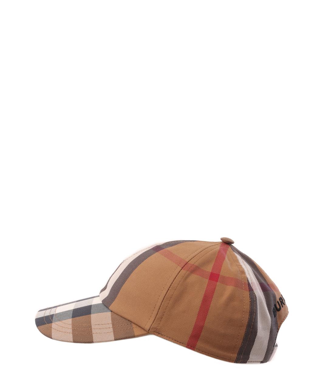 BURBERRY Бежевая хлопковая кепка, фото 2