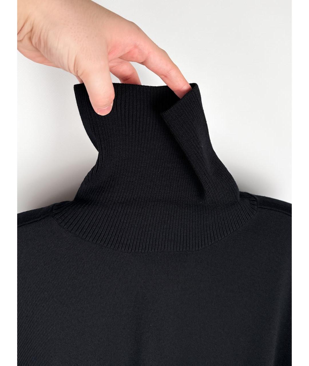 STONE ISLAND Темно-синий шерстяной джемпер / свитер, фото 3