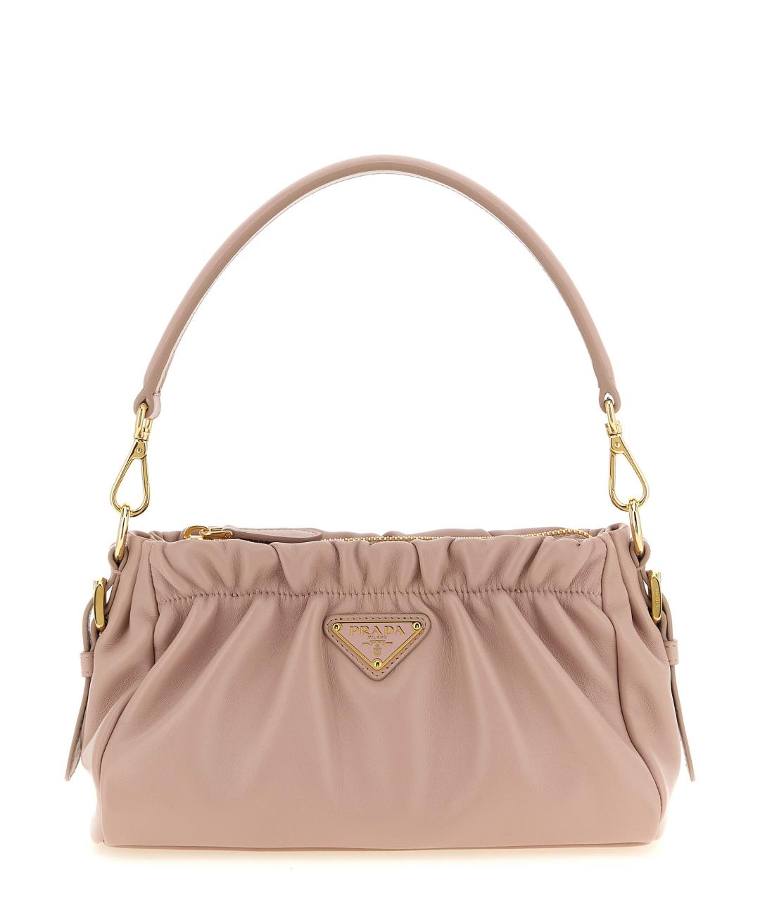 PRADA Розовая кожаная сумка через плечо, фото 1