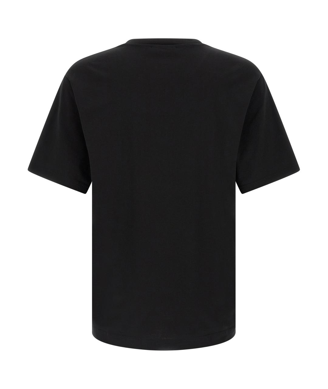 DOLCE&GABBANA Черная хлопковая футболка, фото 2