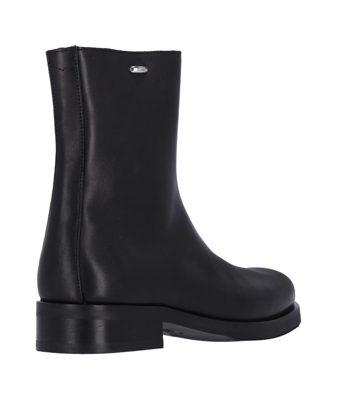 OUR LEGACY Черные кожаные сапоги, фото 4
