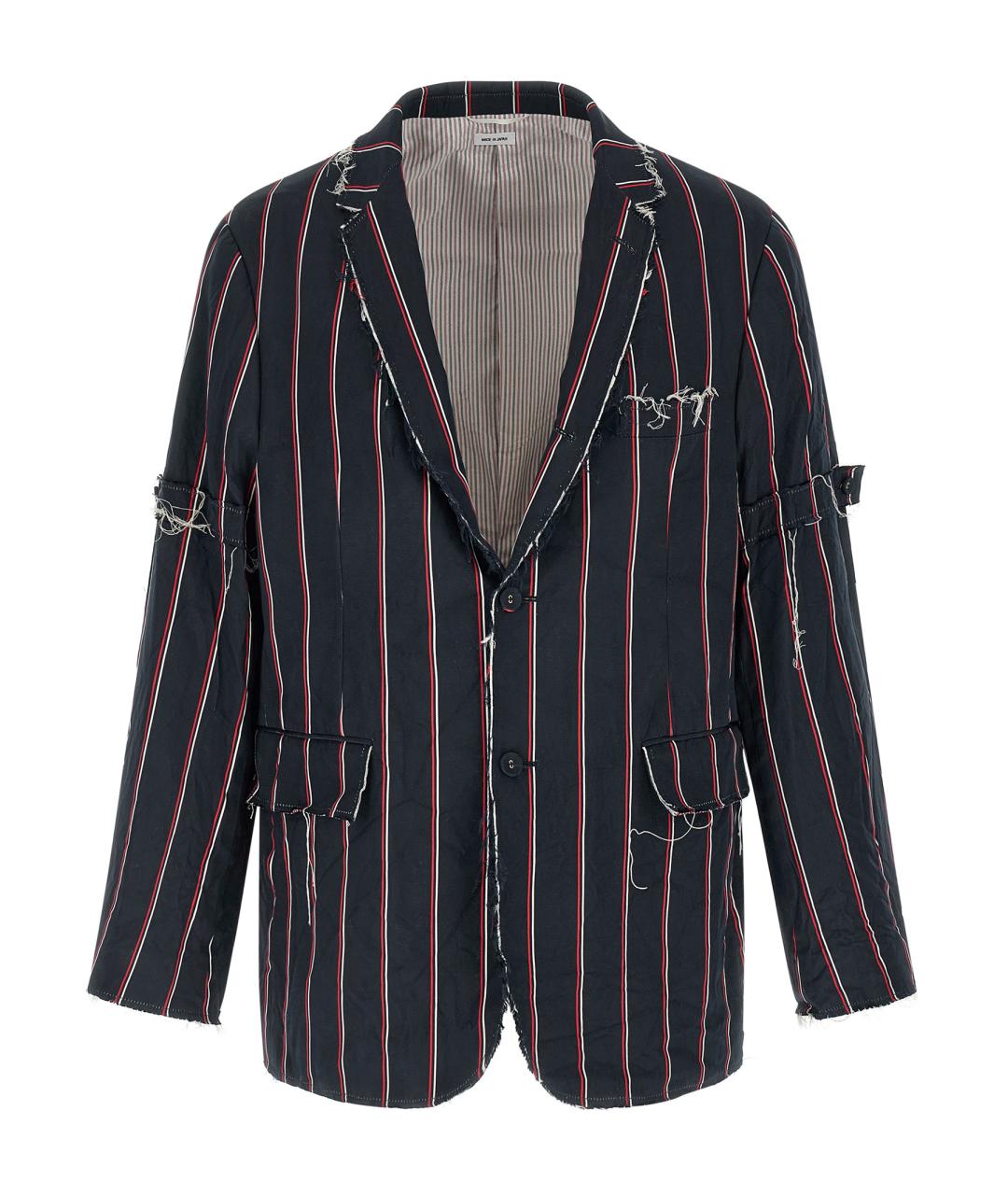 THOM BROWNE Синий шелковый пиджак, фото 1