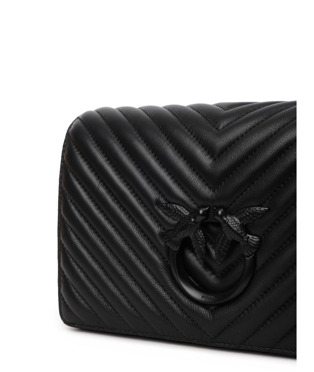 PINKO Черная сумка через плечо, фото 5