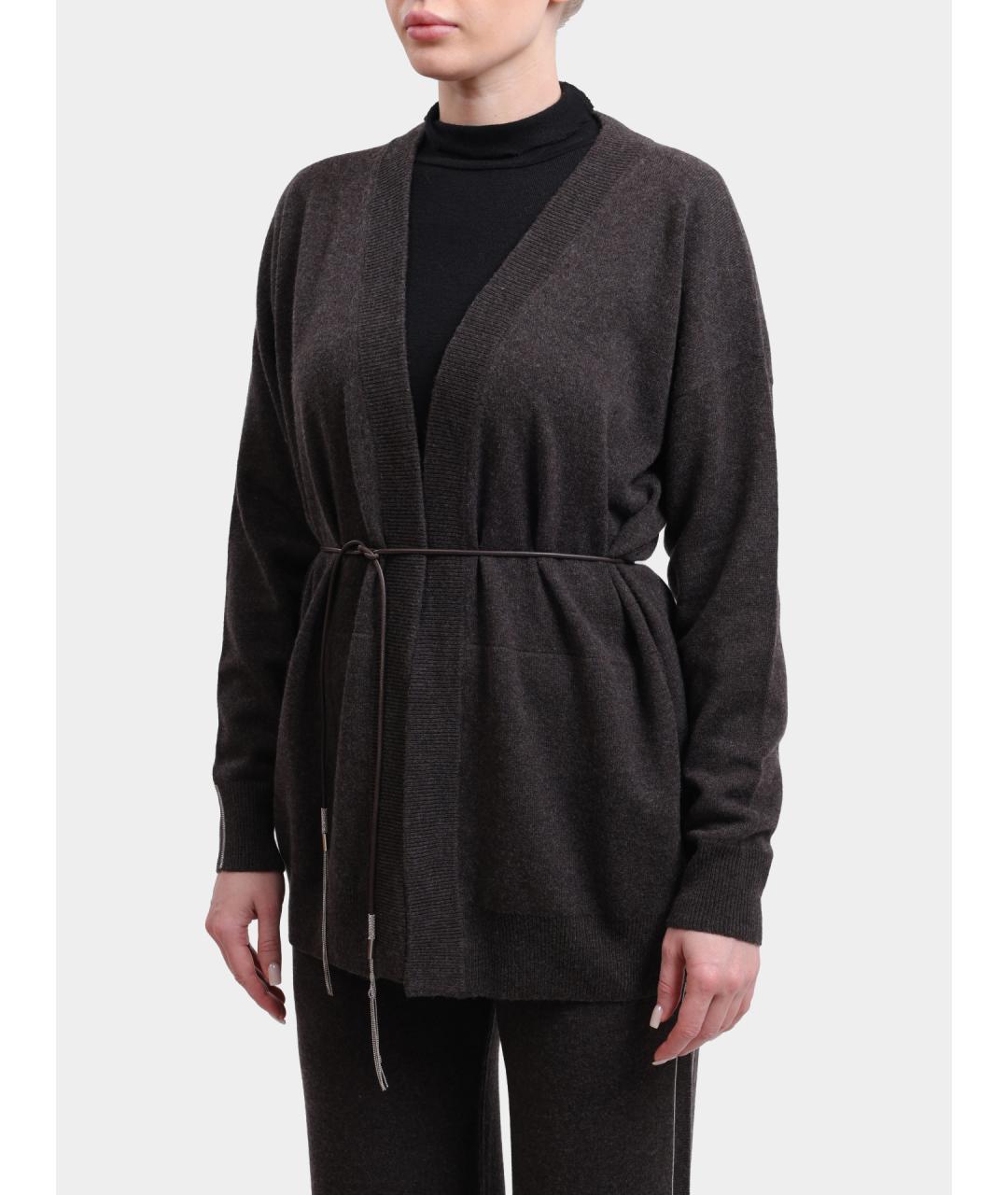 PESERICO Коричневый кардиган, фото 3