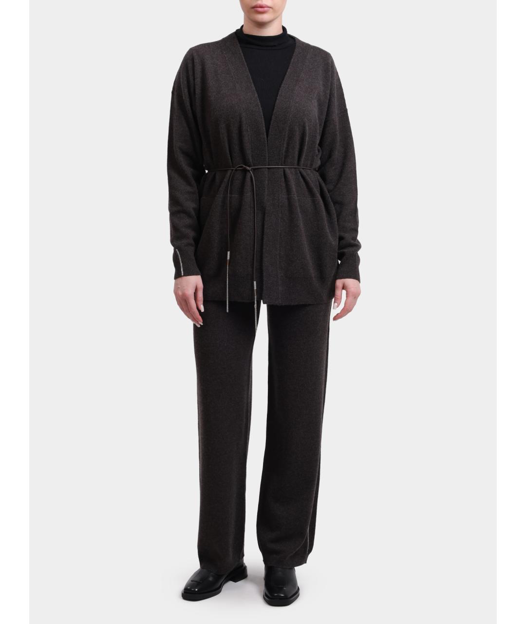 PESERICO Коричневый кардиган, фото 2