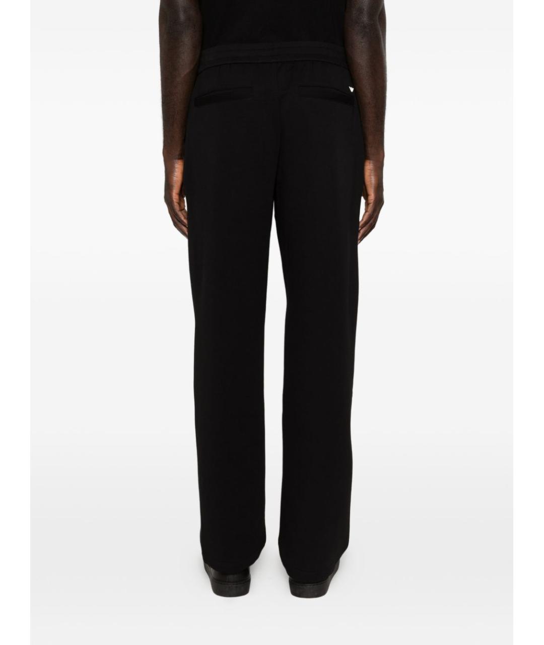 EMPORIO ARMANI Черные хлопковые повседневные брюки, фото 5