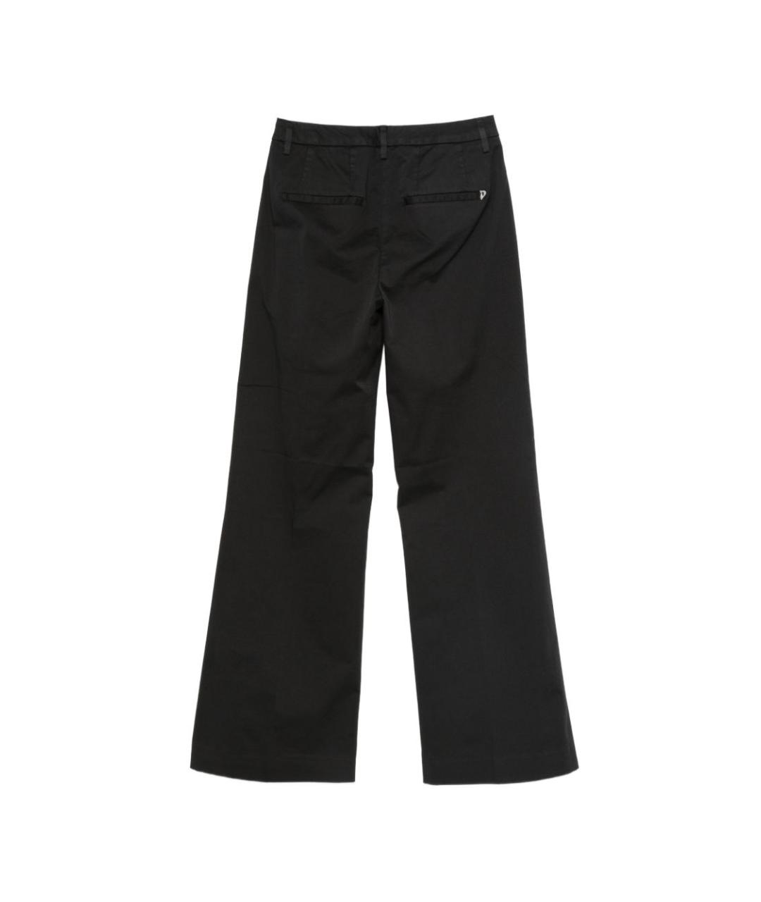 DONDUP Черные хлопковые прямые брюки, фото 2