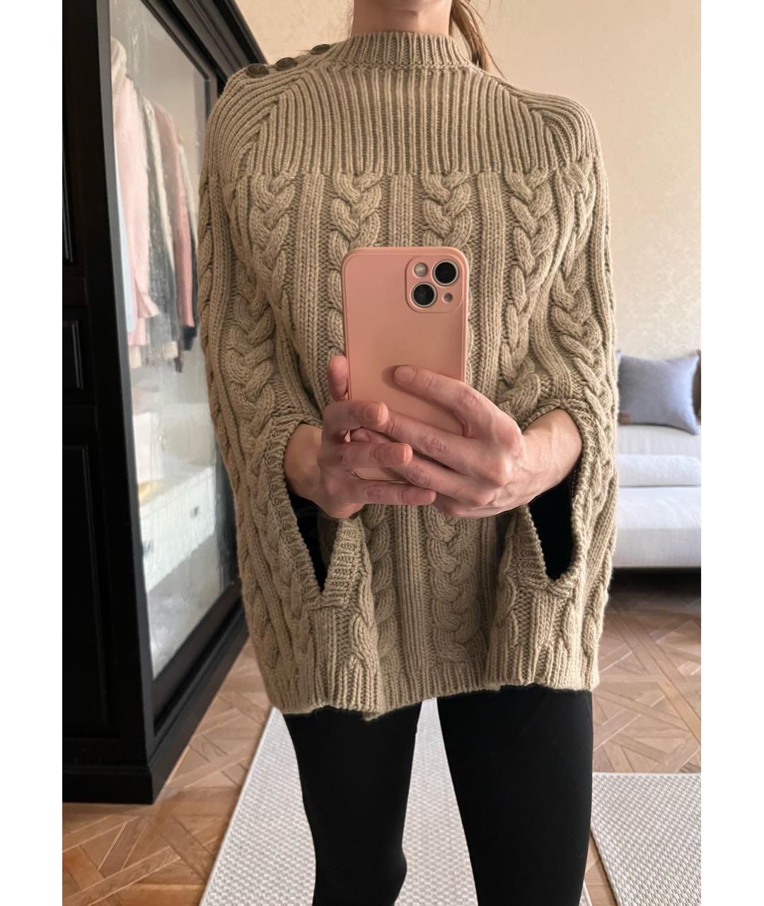 LOUIS VUITTON Бежевый шерстяной джемпер / свитер, фото 5