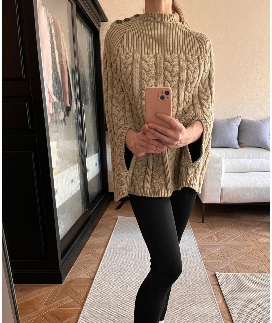 LOUIS VUITTON Бежевый шерстяной джемпер / свитер, фото 6