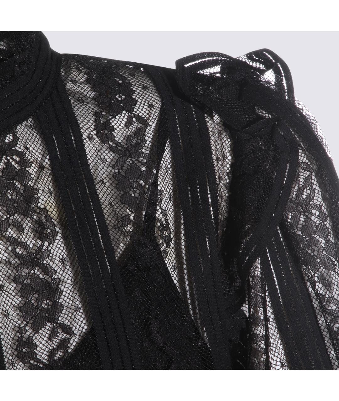 TWIN-SET Черная синтетическая блузы, фото 3