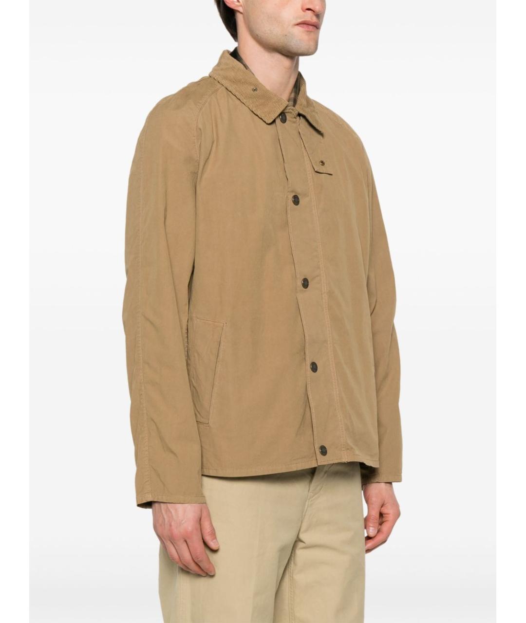 BARBOUR Бежевая хлопковая куртка, фото 4