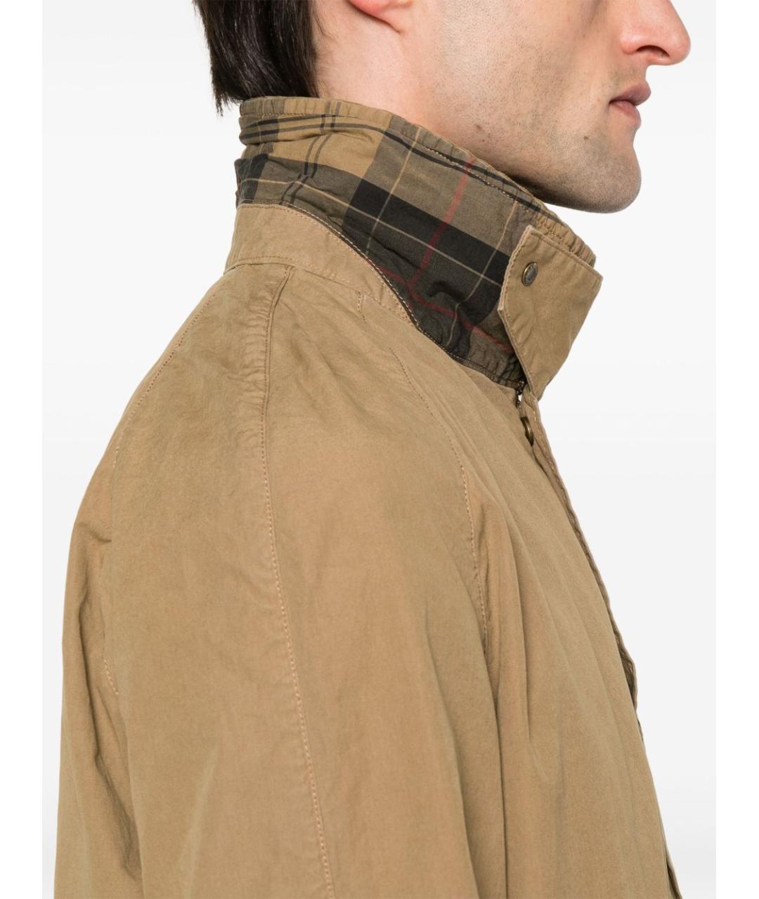 BARBOUR Бежевая хлопковая куртка, фото 3