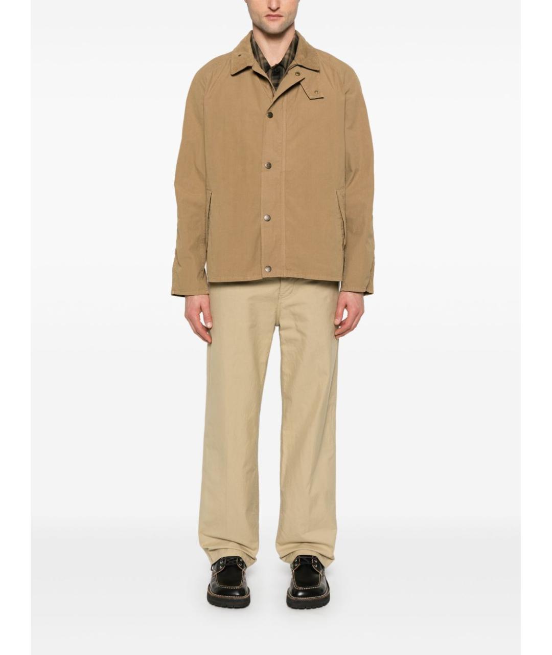 BARBOUR Бежевая хлопковая куртка, фото 2