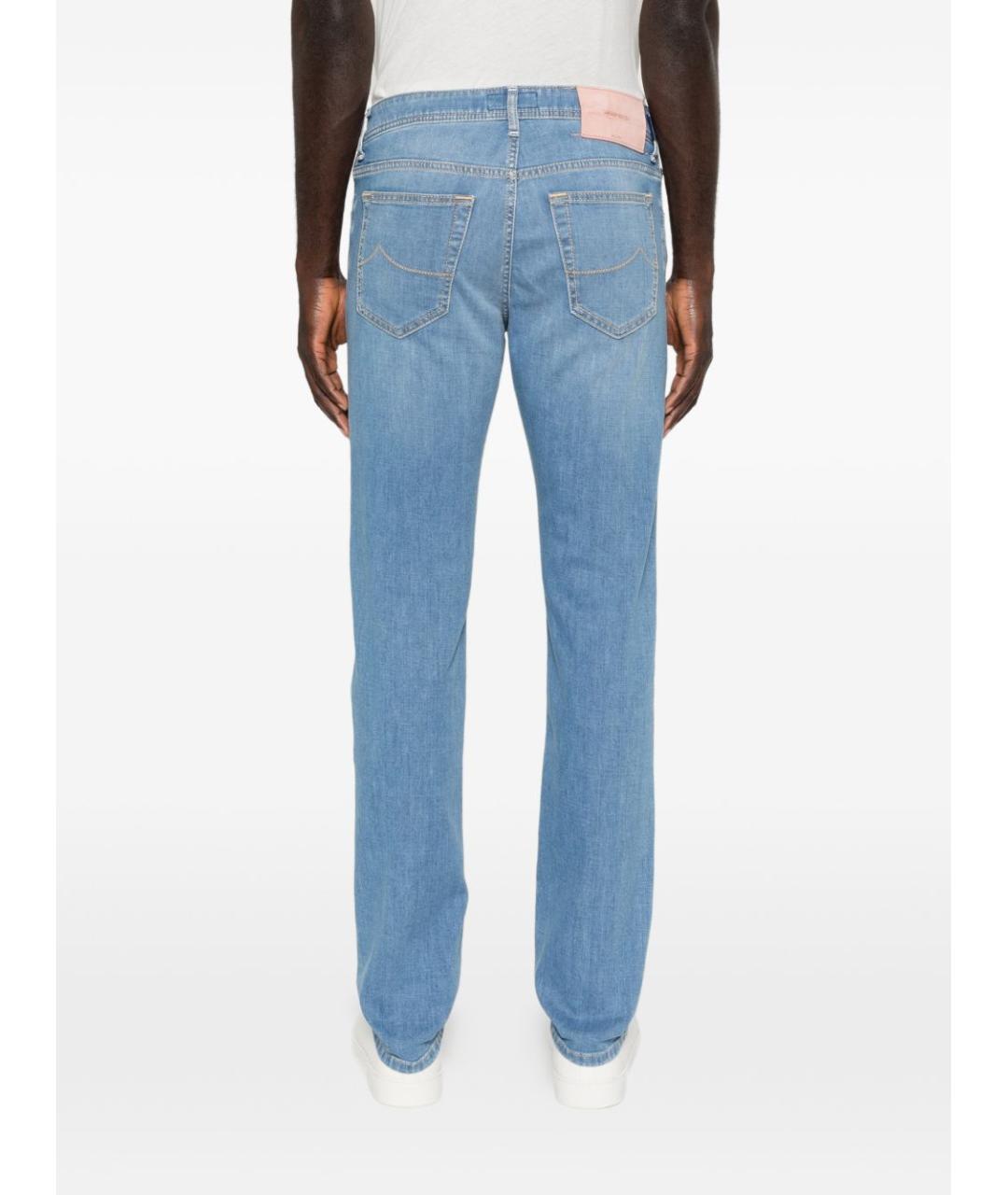 JACOB COHEN Синие хлопковые джинсы скинни, фото 5