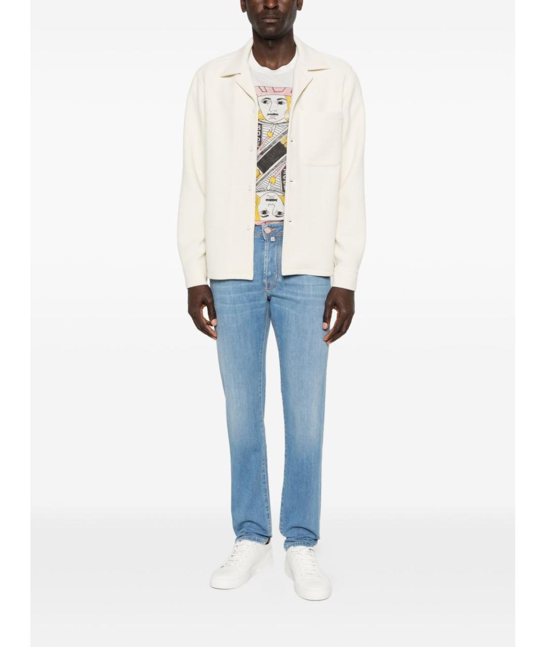 JACOB COHEN Синие хлопковые джинсы скинни, фото 2