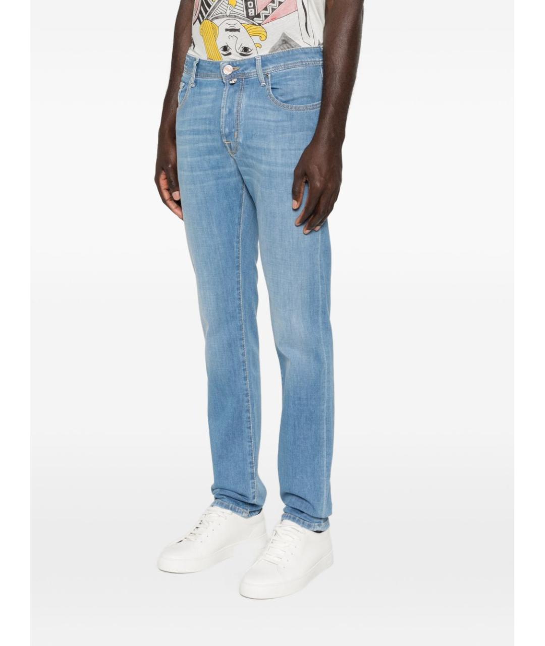 JACOB COHEN Синие хлопковые джинсы скинни, фото 3