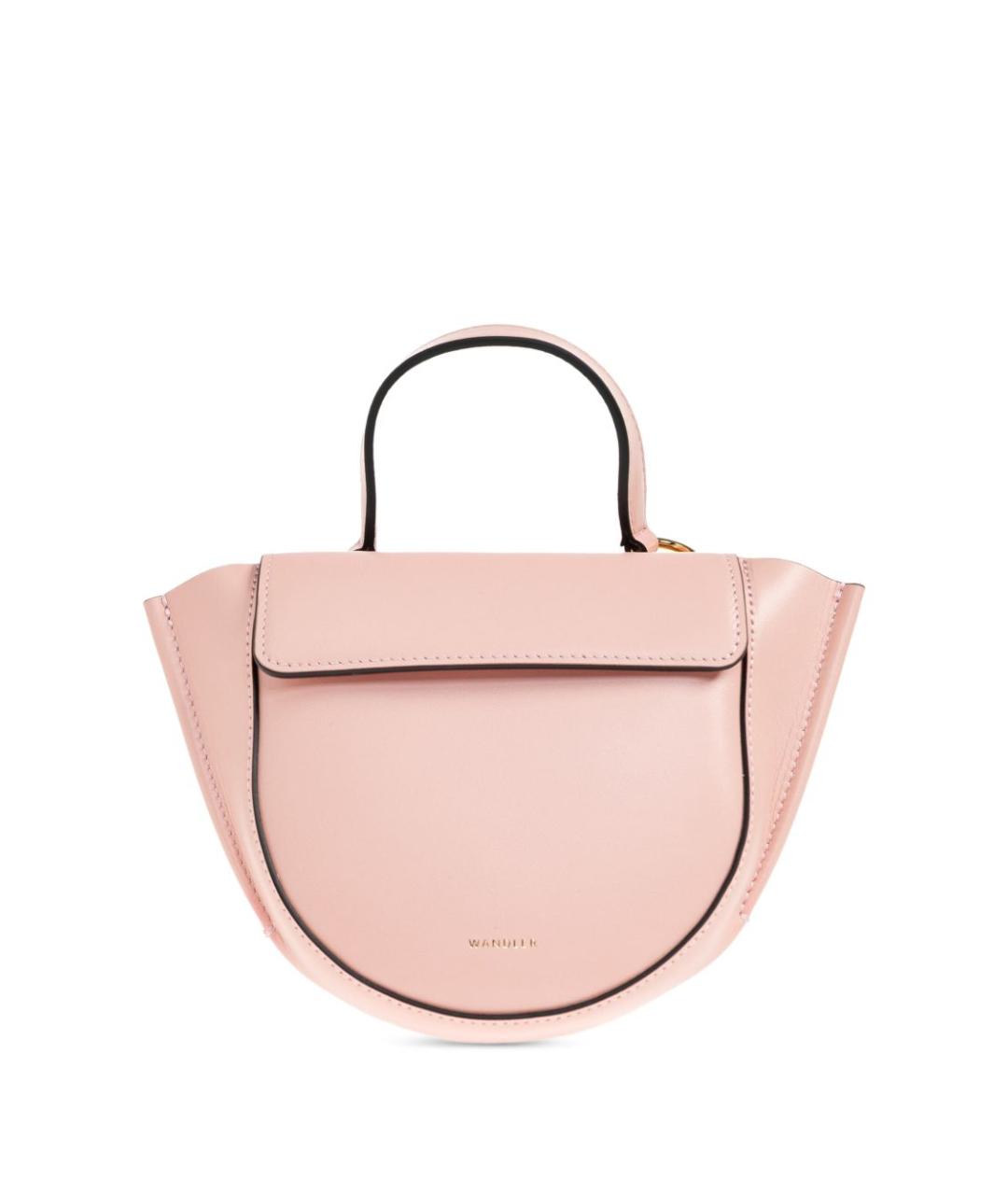 WANDLER Розовая кожаная сумка тоут, фото 1