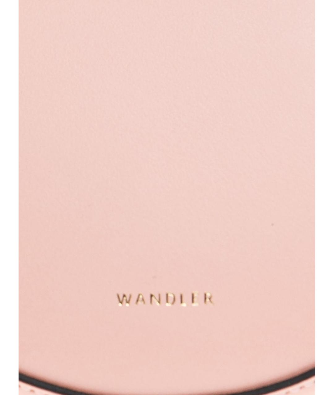 WANDLER Розовая кожаная сумка тоут, фото 7