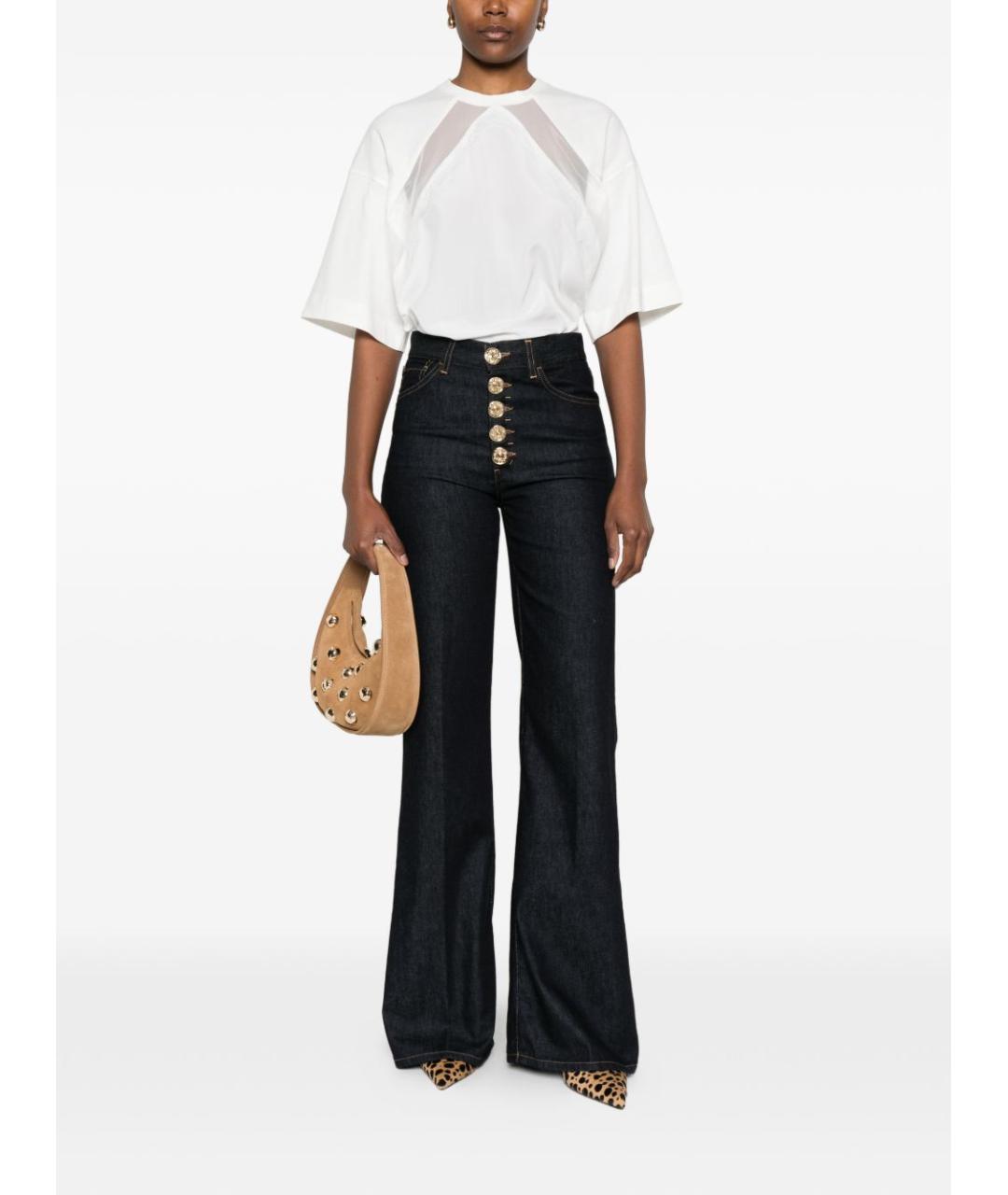 DONDUP Синие хлопковые прямые джинсы, фото 3