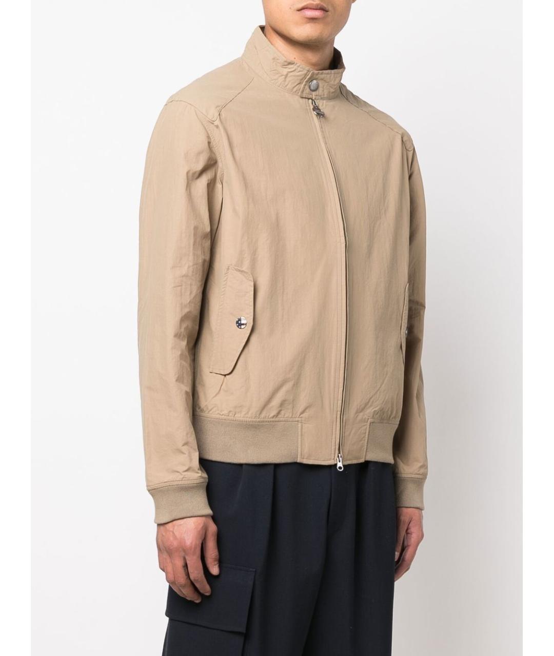 BARBOUR Бежевая полиамидовая куртка, фото 3