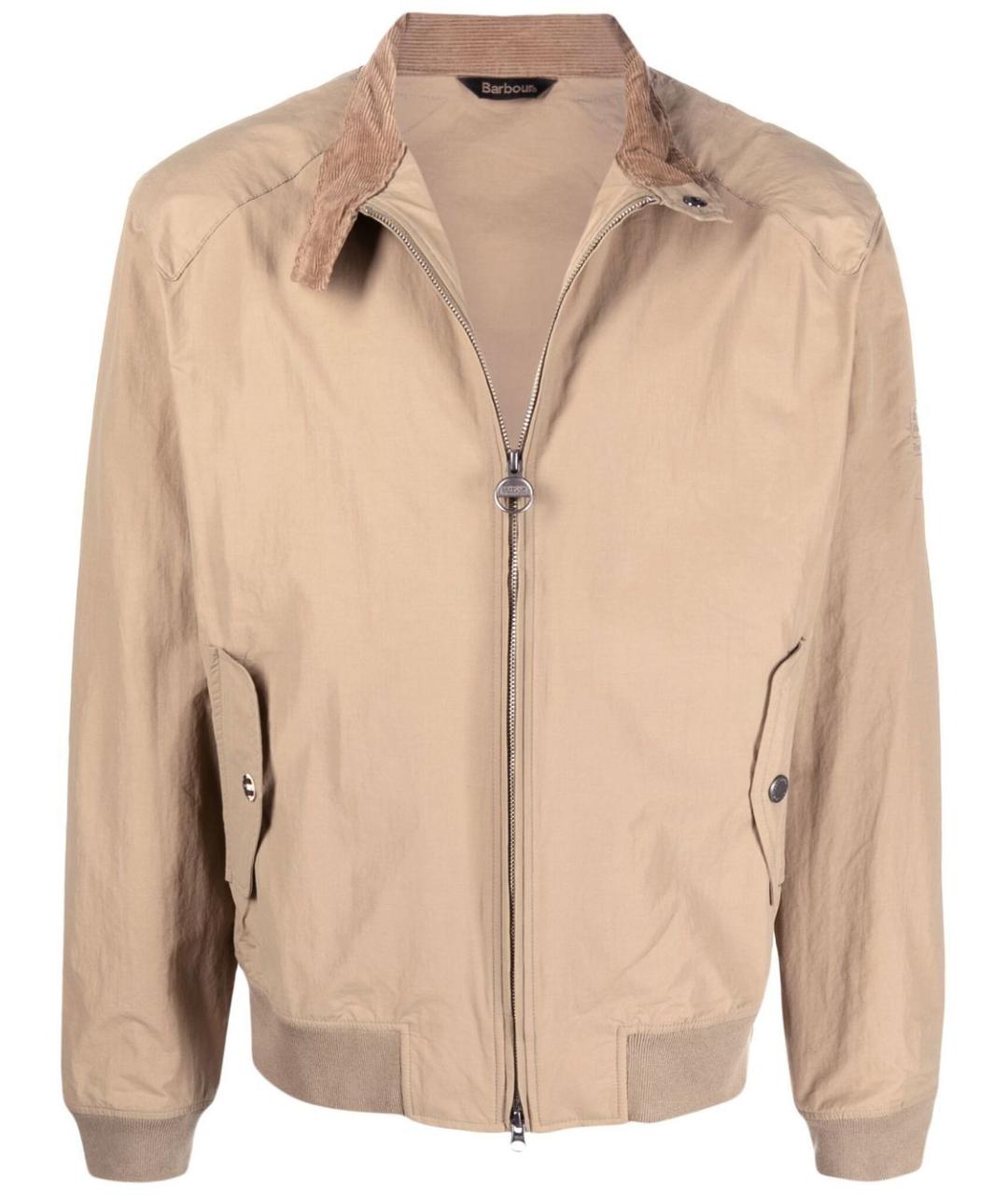 BARBOUR Бежевая полиамидовая куртка, фото 1