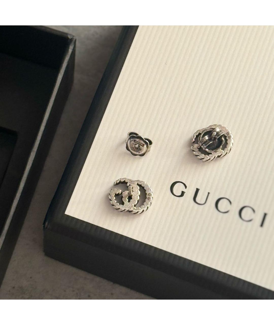 GUCCI Серебряные серебряные серьги, фото 2