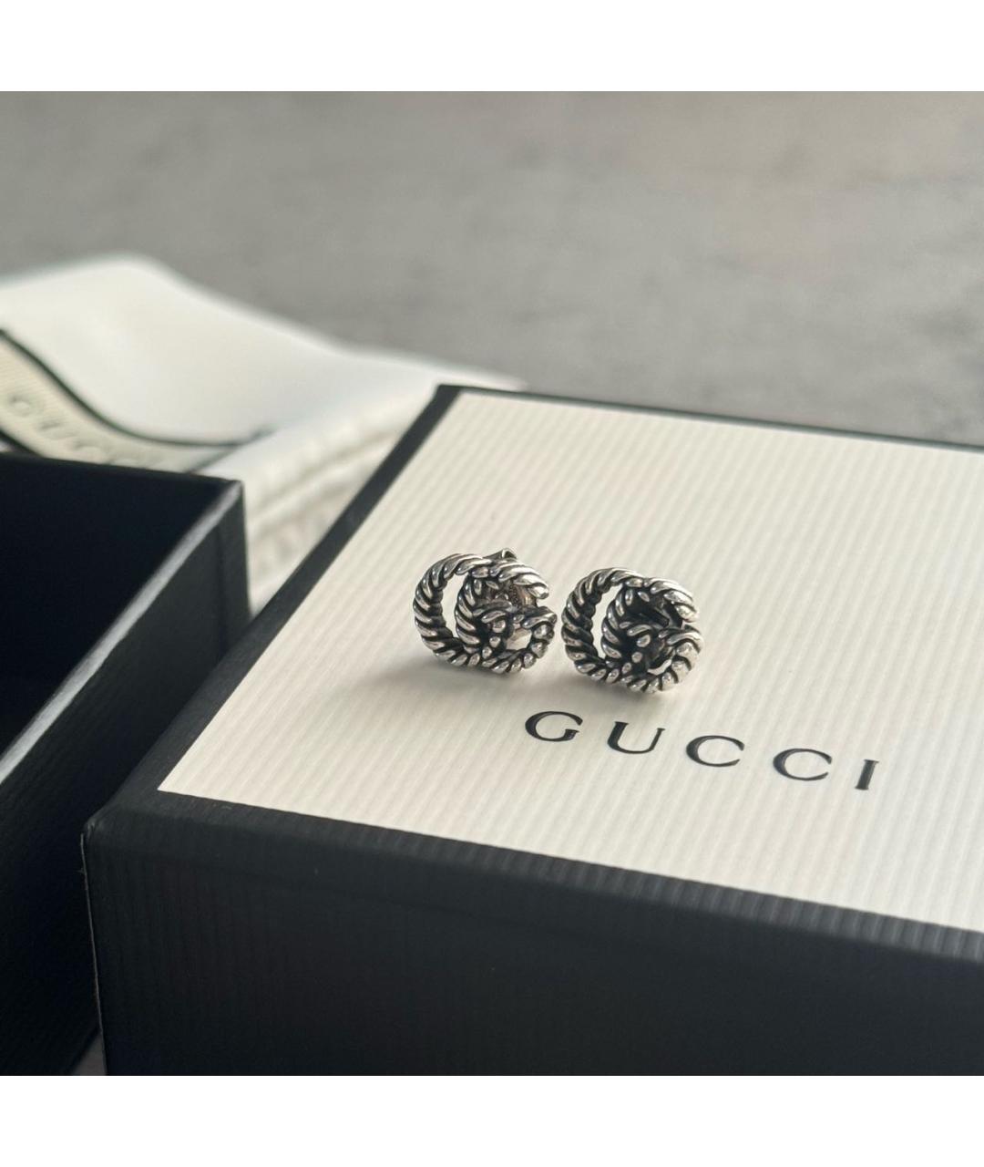 GUCCI Серебряные серебряные серьги, фото 7