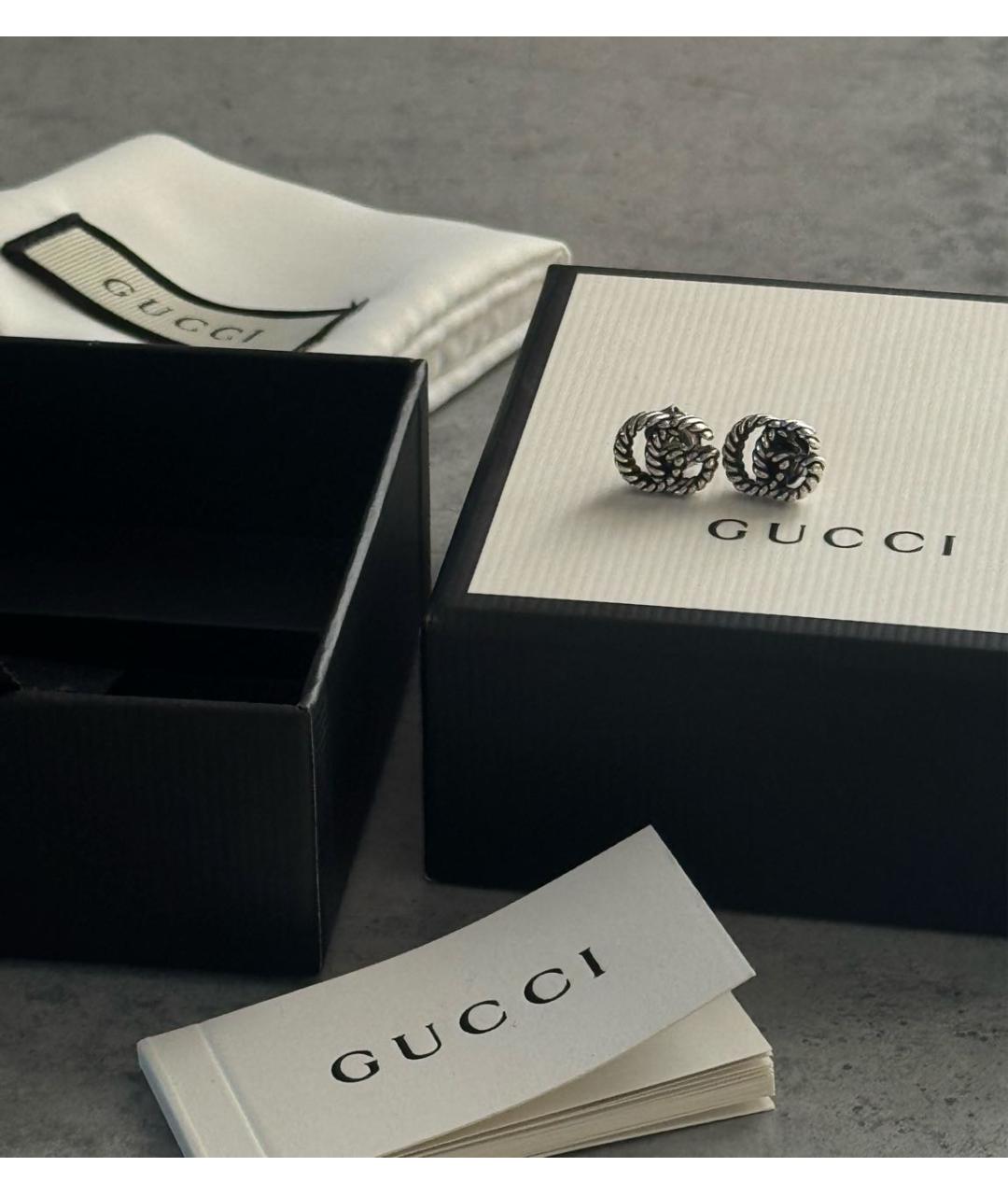 GUCCI Серебряные серебряные серьги, фото 3