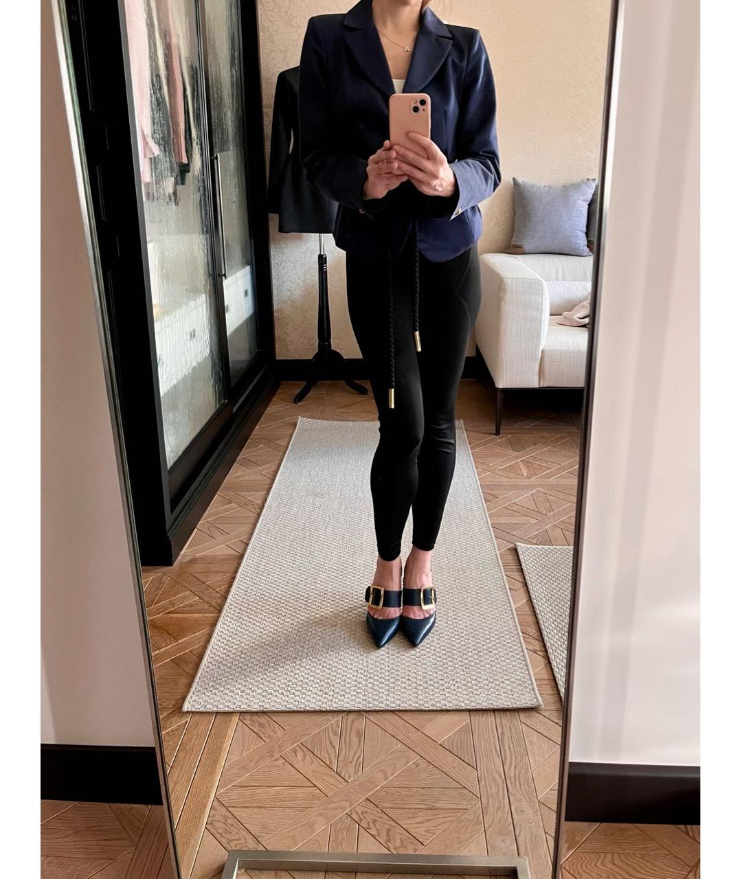 LOUIS VUITTON Темно-синий хлопковый жакет/пиджак, фото 7