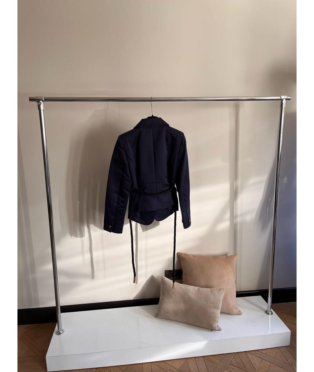 LOUIS VUITTON Темно-синий хлопковый жакет/пиджак, фото 5