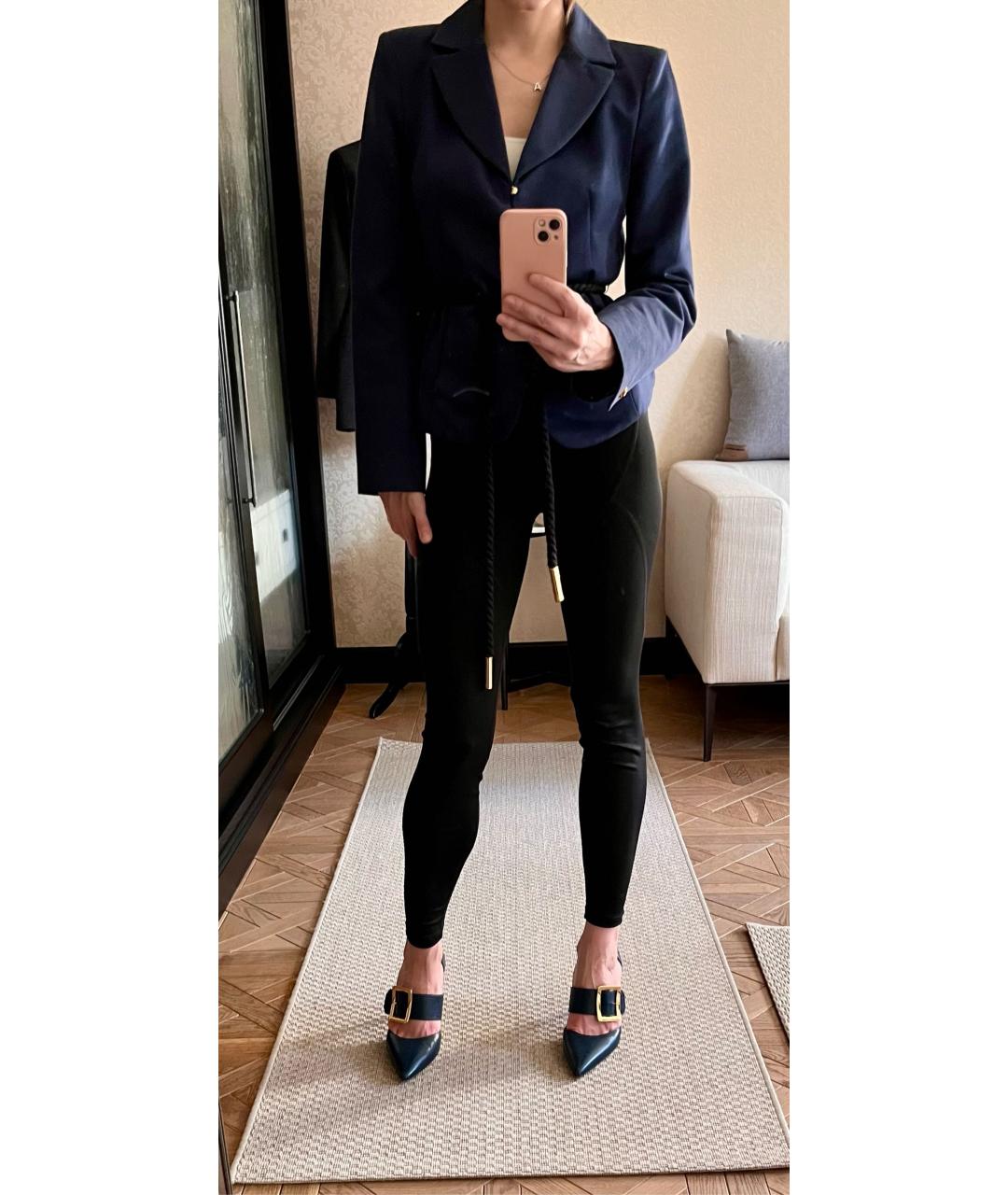 LOUIS VUITTON Темно-синий хлопковый жакет/пиджак, фото 6